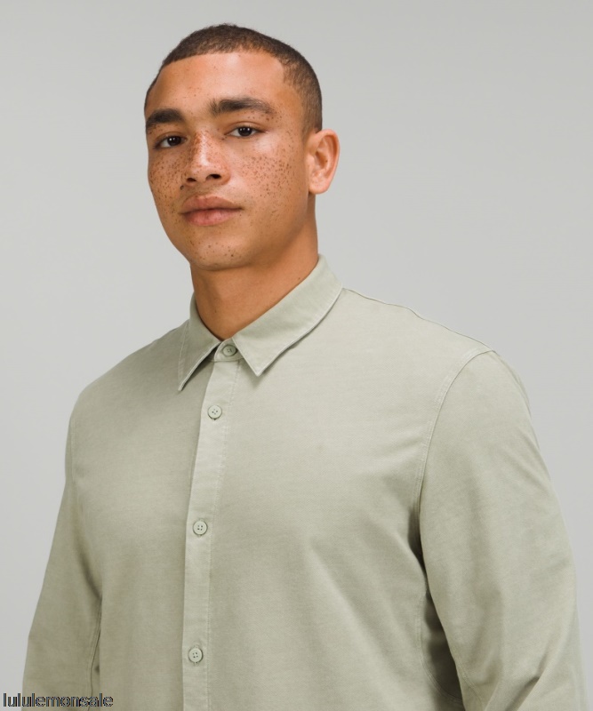 Lululemon Verkauf DELULU612 | Commission Langarmshirt Green Farn